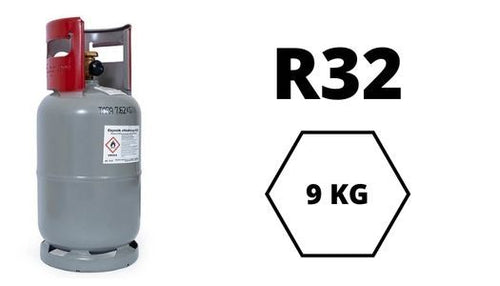 R-32 Kältemittel 9 kg Mehrwegzylinder Stahl mit GWP 675 für VRF-Systeme