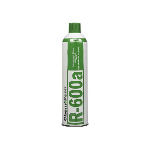 KälteGas Shop R-600a Isobutan Kältemittel 14,8 oz mit 7/16" selbstschließendem Ventil