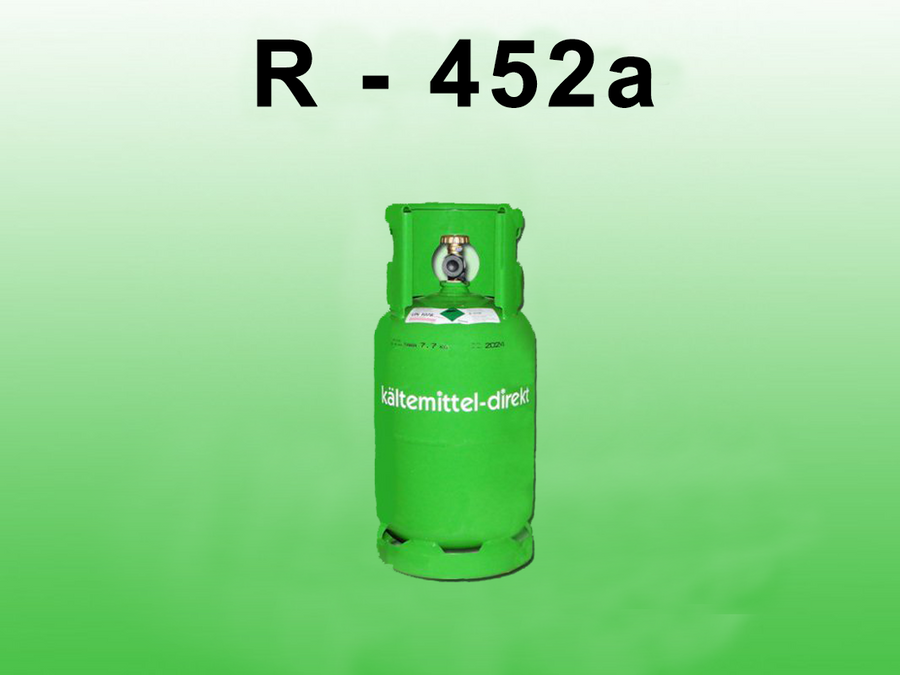 R-452A Kältemittel 10 kg – Eigentumsflasche Mehrweg Stahl, HVAC Klima Kältetechnik