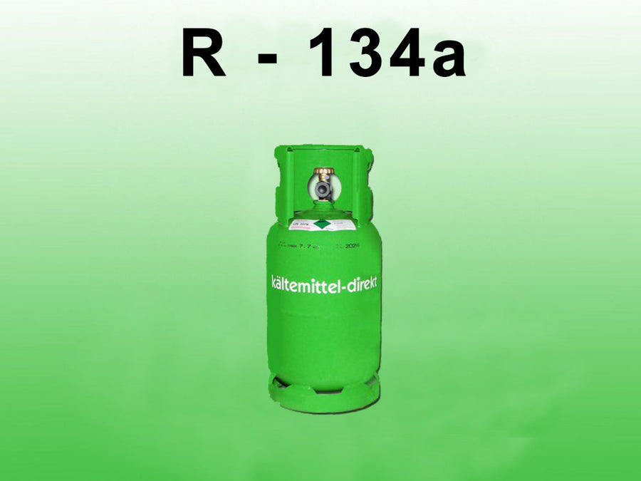 R-134a Kältemittel 12 kg – Eigentumsflasche Mehrweg Stahl, HVAC Klima Kältetechnik