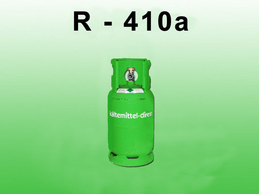 R-410A Kältemittel 10 kg – Eigentumsflasche Mehrweg Stahl, HVAC Klima Kältetechnik
